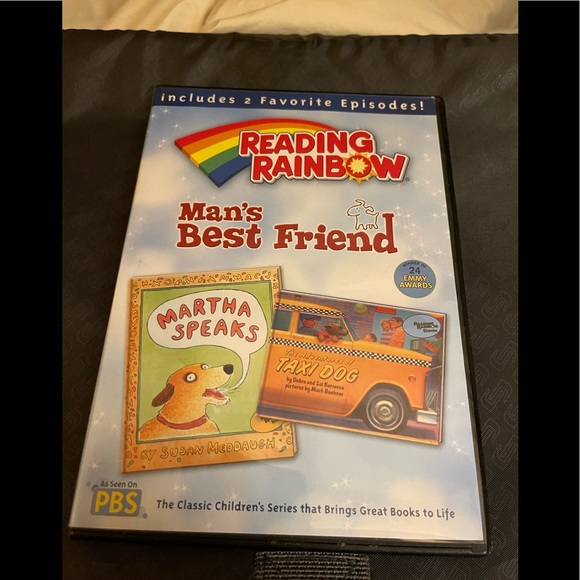 DVD READING RAINBOW: MAN'S BEST FRIEND. MARTHA SPEAKS & TAXI DOG. - Picture 1 of 3